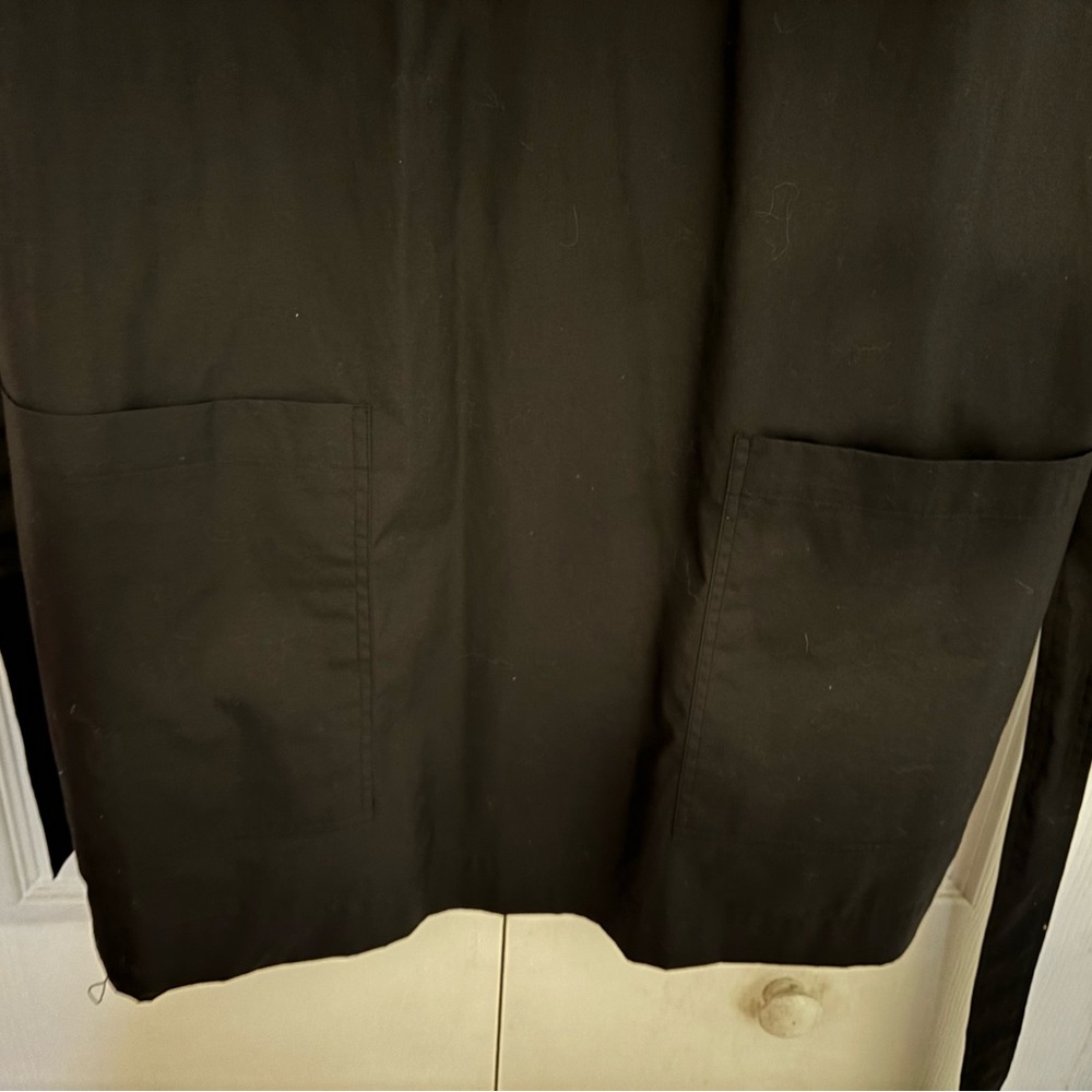 Frame Margot Mock Neck Balloon Sleeves Belted Black Mini Dress With Pockets NWOT - Picture 9 of 15
